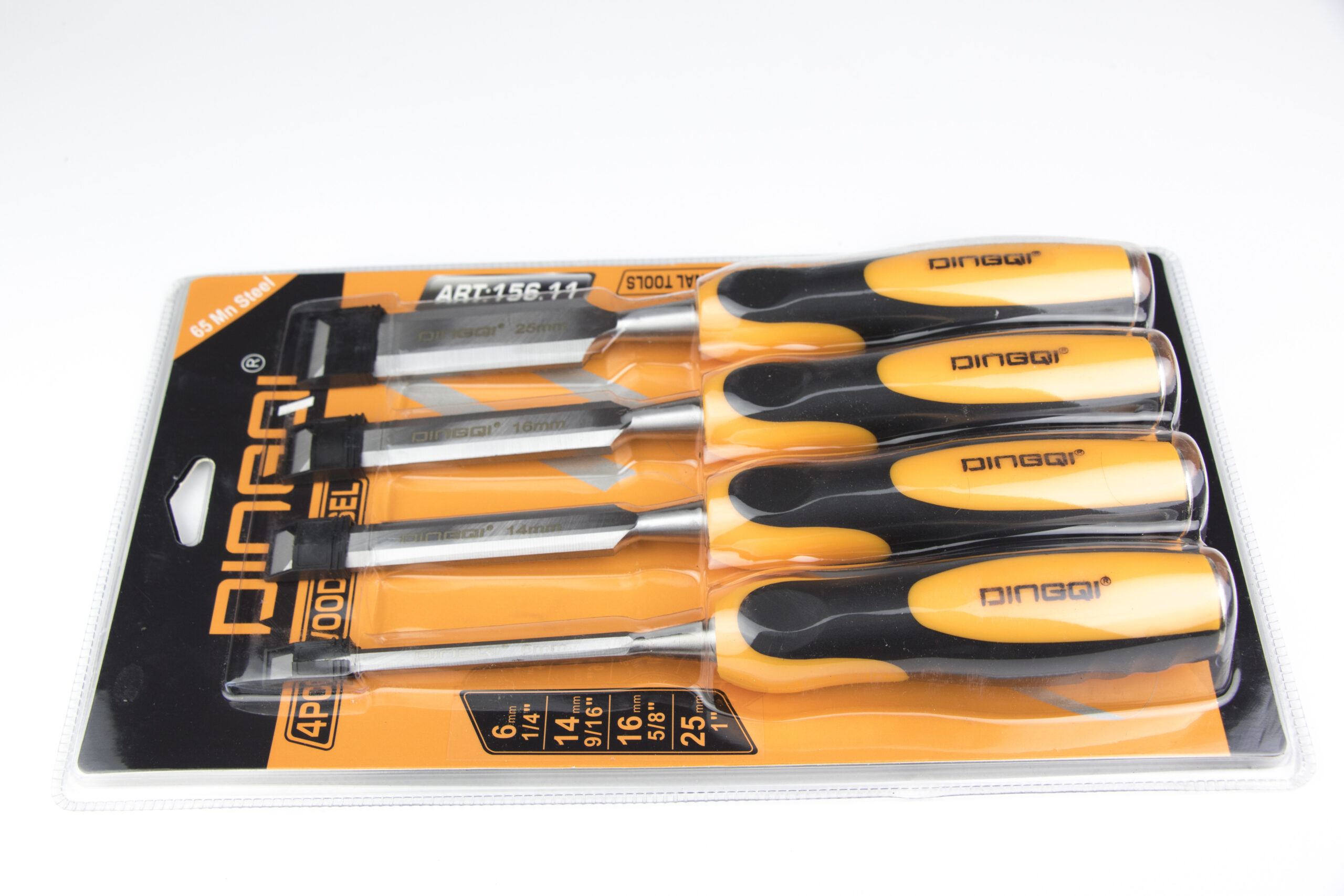 Jeu de ciseau a bois 04 pcs ( 06mm-14mm-16mm-25mm ) ** DINQI