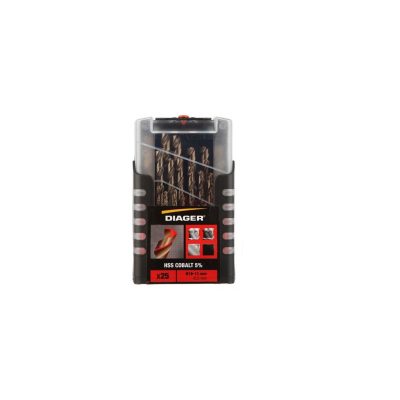 Jeu de foret 25 pcs hss cobalt ( 1mm a 13mm ) // ref: 707d ** DIAGER