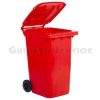 Poubelle 120 l a/roue rouge **
