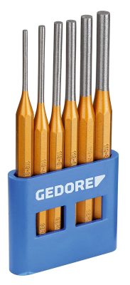 Jeu de chasse-goupilles 6 pcs acier doux ** RENNSTEIG
