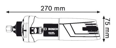 Meuleuse droite a bec long/ ggs 5000 500w ** BOSCH