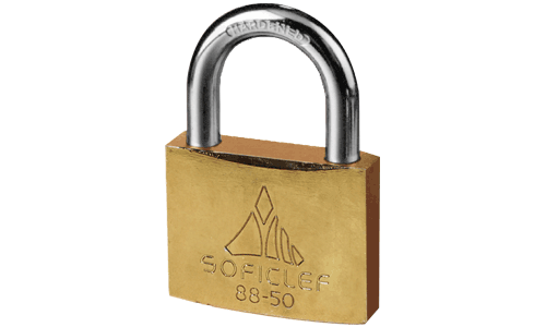 Cadenas jaune n° 50 delta n° 88-50 ** SOFICLEF