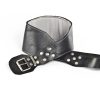 Ceinture cuir abdominale gm noir/marron **