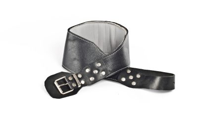 Ceinture cuir abdominale gm noir/marron **