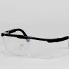 Lunette de securite simple noir (b/12pcs) ref: s-009**