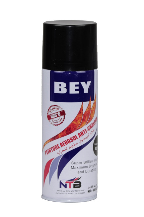 Aerosol noir 600c° (c/12pcs) ** BEY