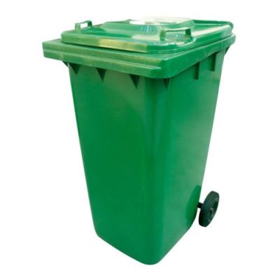 Poubelle 240 l vert a/roue **