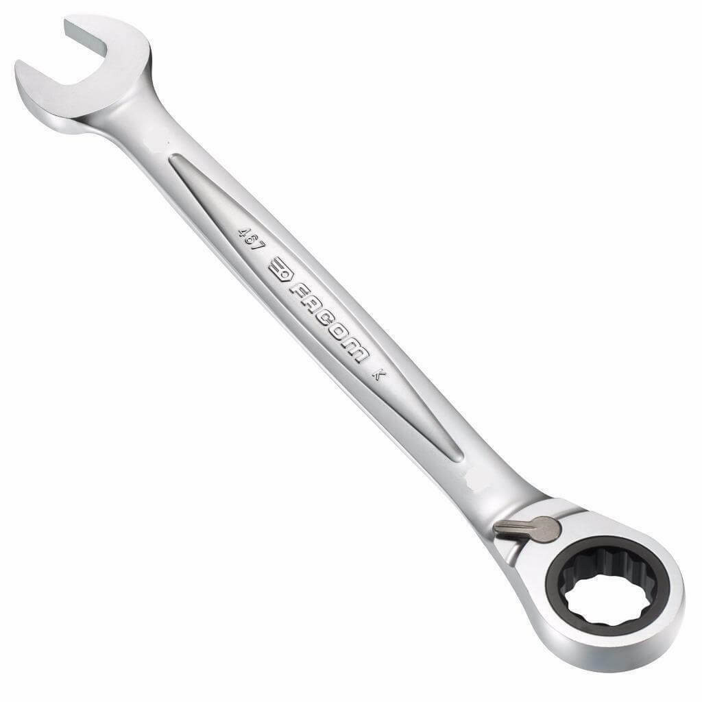 Cle mixte cliquet 17 ref: 467-17 ** FACOM