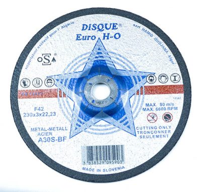Disque a couper acier 115*3*22 ( b/25 pcs ) ** EURO-HO