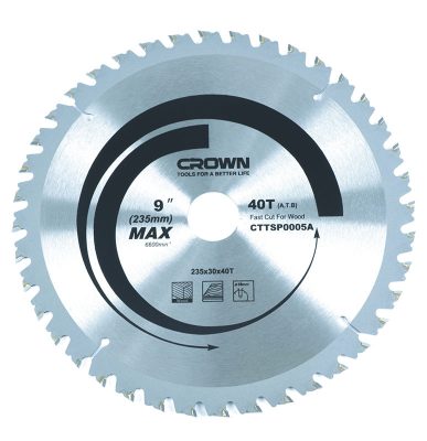 Disque a carbure bois 235*40 d ref: cttsp0005a ** CROWN