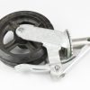 Roue echafaudage a tige noir 150/160 6