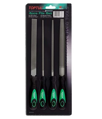Jeu de lime 04 pcs 8"" ref: gbarr0401 ** TOPTUL