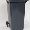 Poubelle 120 l a/roue noire **