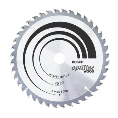 Disque a carbure bois 184*40d/ 2 608 640 853 ** BOSCH