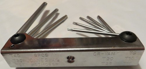 Jeu des cles dents de souris pliante 08 pcs ref : h07m08sf ** JONNESWAY