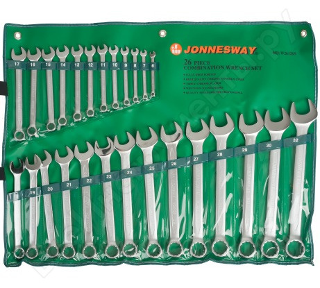 Jeu des cles mixte 26 pcs (6-32) ref: w26126s ** JONNESWAY