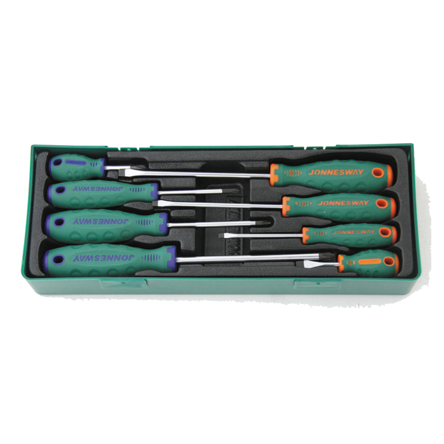 Jeu de tournevis magnetique 08 pcs ref: d71pp08sp ** JONNESWAY