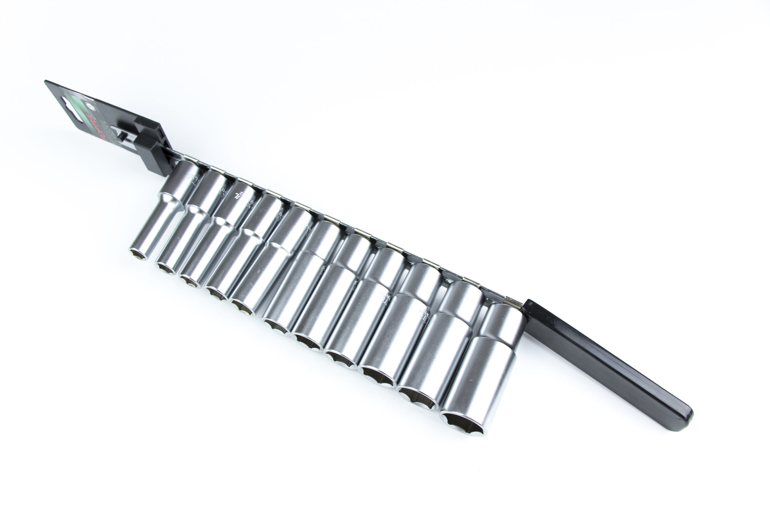 Jeu de douilles long chrome 11 pcs 1/2"" 06 p10-22 ** TOPTUL