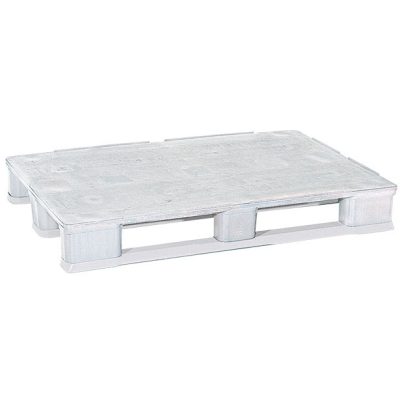 Palette de manutention plastique blanc/bleu 1200/1000 **
