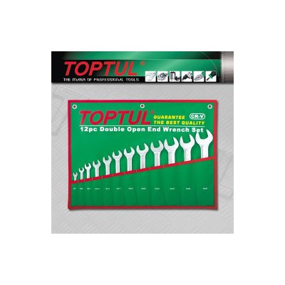 Jeu des cles a fourche 12 pcs 6-32 ref: gaaa 1206 ** TOPTUL