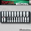 Jeu de douilles long chrome 11 pcs 1/2