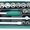 Jeu de douilles + cliquet 28 pcs ref: s04h4728sp 1/2