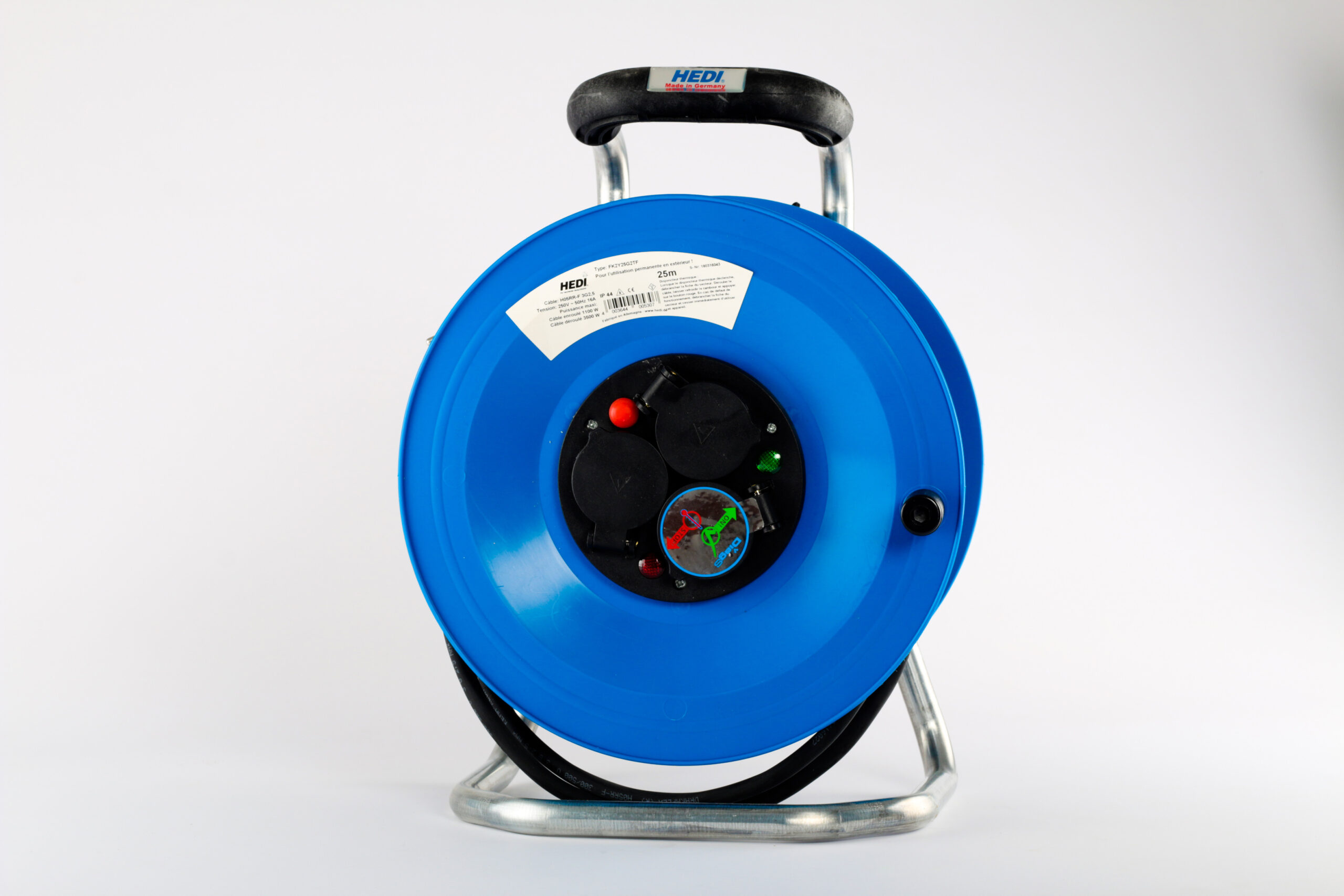 Enrouleur elect. 20 m (3 x 2.5 mm) ** MAXINORD