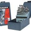 Jeu de foret acier hss pro (1-13mm) 25 pcs ref : 747 d ** DIAGER