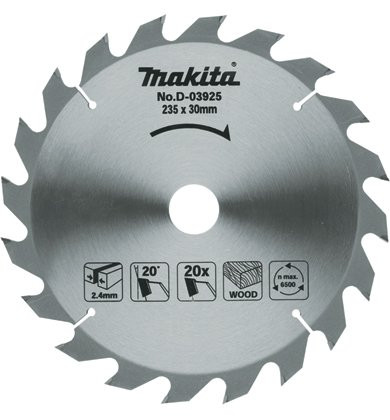 Disque a carbure bois 235*30*20D REF: D-03925 ** MAKITA