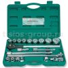 Caisse a douilles + cliquet 21 pcs ref: s04h6121s 3/4