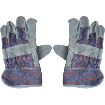 Gant macon bache bleu/gris (12 pcs)**