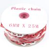 Chaine plastic n° 8 bi-coul 25 m**
