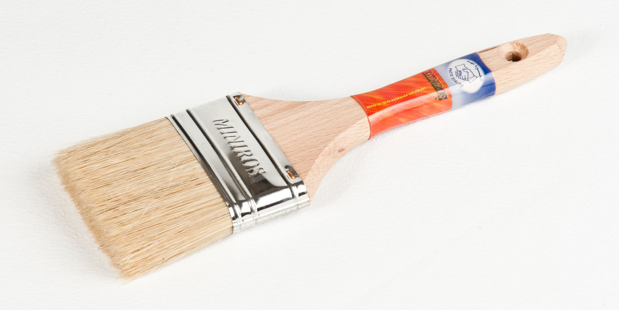 Pinceau plat bois 50 bngp (c/12pcs) ** MINIROS