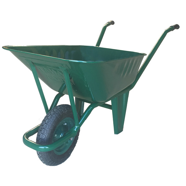 Brouette vert fonce 80 litre ** KANAT