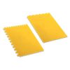 Truelle plastique jaune dents v ref 195 ** DEKOR