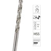 Foret acier n° 06.50 chr (10 pcs) ** DIAGER