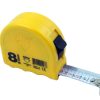 Metre ruban jaune 08 m*25 mm ref 297 ** DEKOR