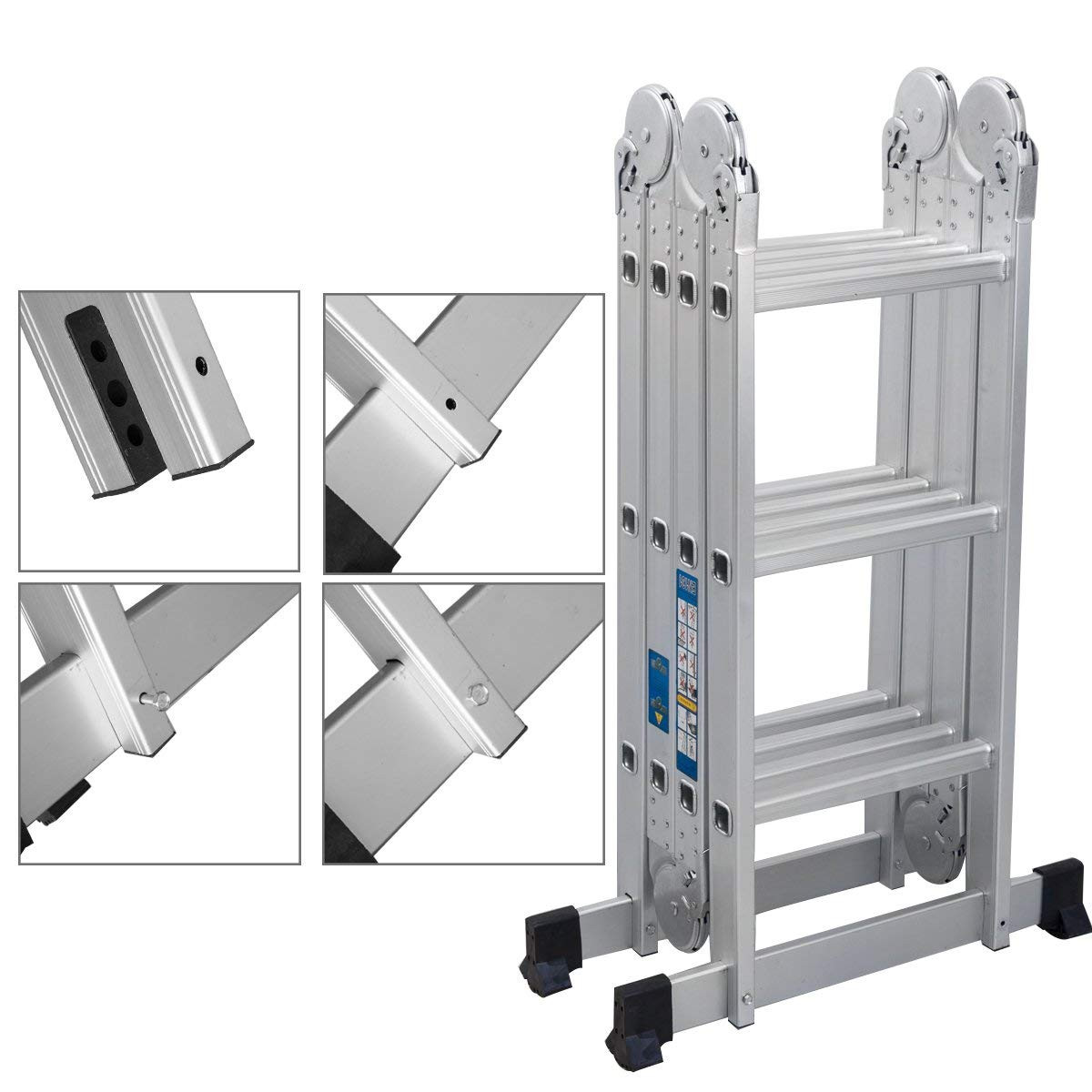 Echelle pliante 4*3 marches aluminium ** OASL