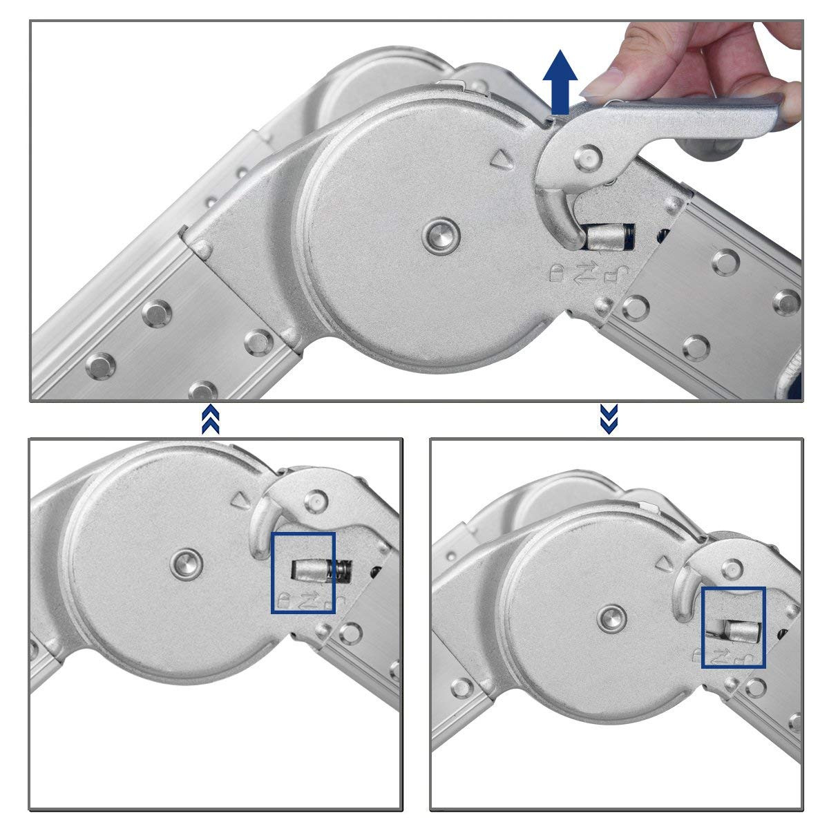 Echelle pliante 4*3 marches aluminium ** OASL
