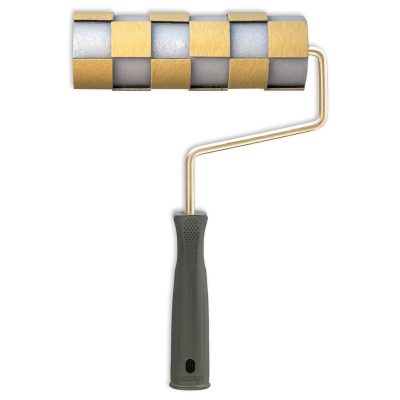 Rouleau decoratif effet damier 20 cm ref 1553 ** DEKOR