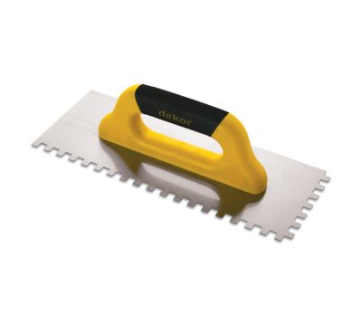 Truelle acier 50 cm dents carees 10x10 p/ouv/fer ref 434 ** DEKOR