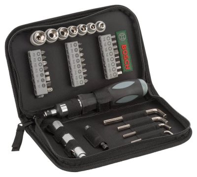 JEU TOURNEVIS MANUEL ET ACCESSOIRES (38PCS) 607 019 506 *** BOSCH