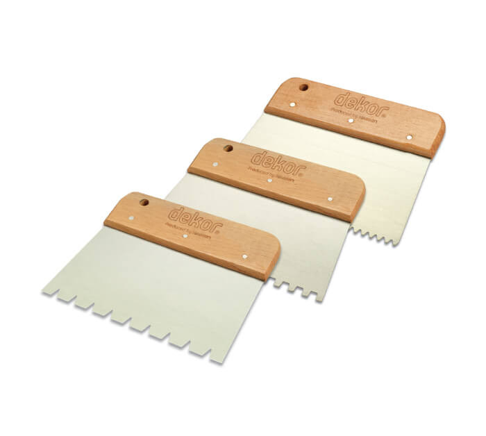 COUTEAU A COLLE INOX 17 CM DENT/CARREE 4*4 P/BOIS REF 471 ** DEKOR