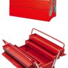 Caisse a outils 5 casiers metalique rouge **