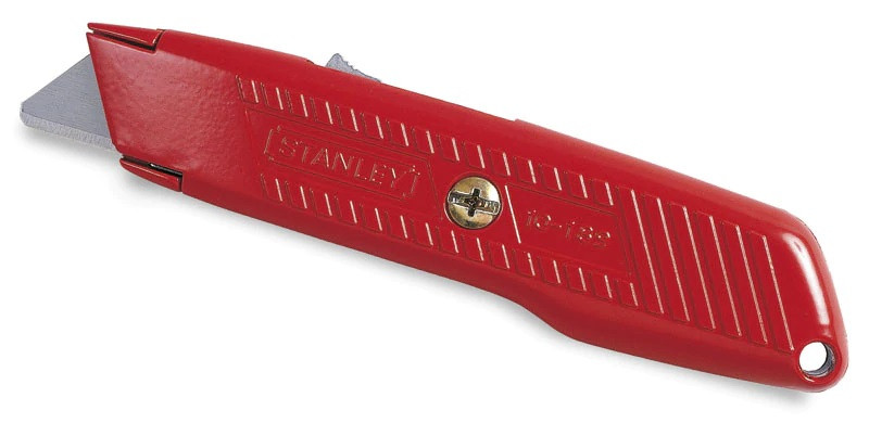 Cutter à lames retractable rouge 0 10 189 ** STANLEY