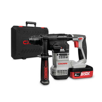 Marteau perforateur a batterie 20V-LI PLUS 4 AH Réf: CT28001HX-4 ** CROWN