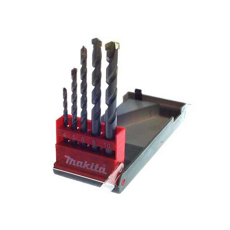 Jeu de foret beton cylindrique 5 PCS (4-10mm) Réf: D-05175 ** MAKITA