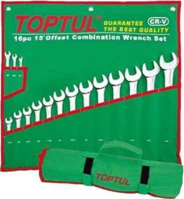 Jeu de cles mixte 16 PCS (7-32) Ref: GAAA1604 ** TOPTUL