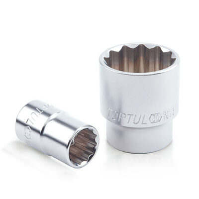 Douille chromee 1/2" N° 17 (12 PANS-COURTE) Ref: BAEB1617 ** TOPTUL