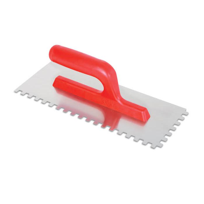 Lisseuse acier 30 cm a dent 8x8 P/plast rouge/ouv Ref: 766 ** DKR